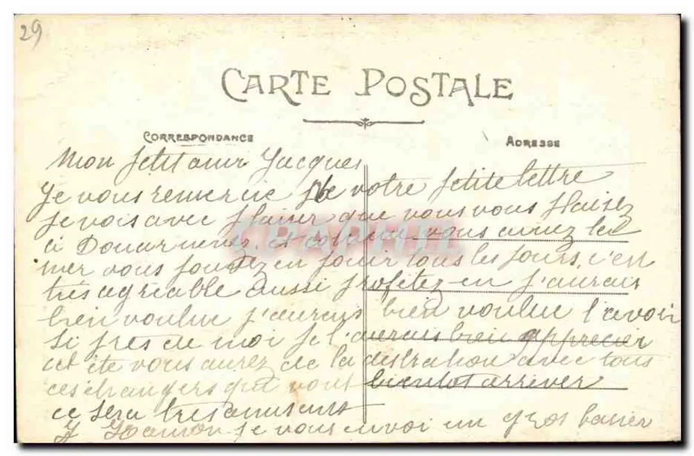 Vestido de Quimperlé y Pont-Aven — Artaud y Nozais, Nantes, n°105 - Reverso