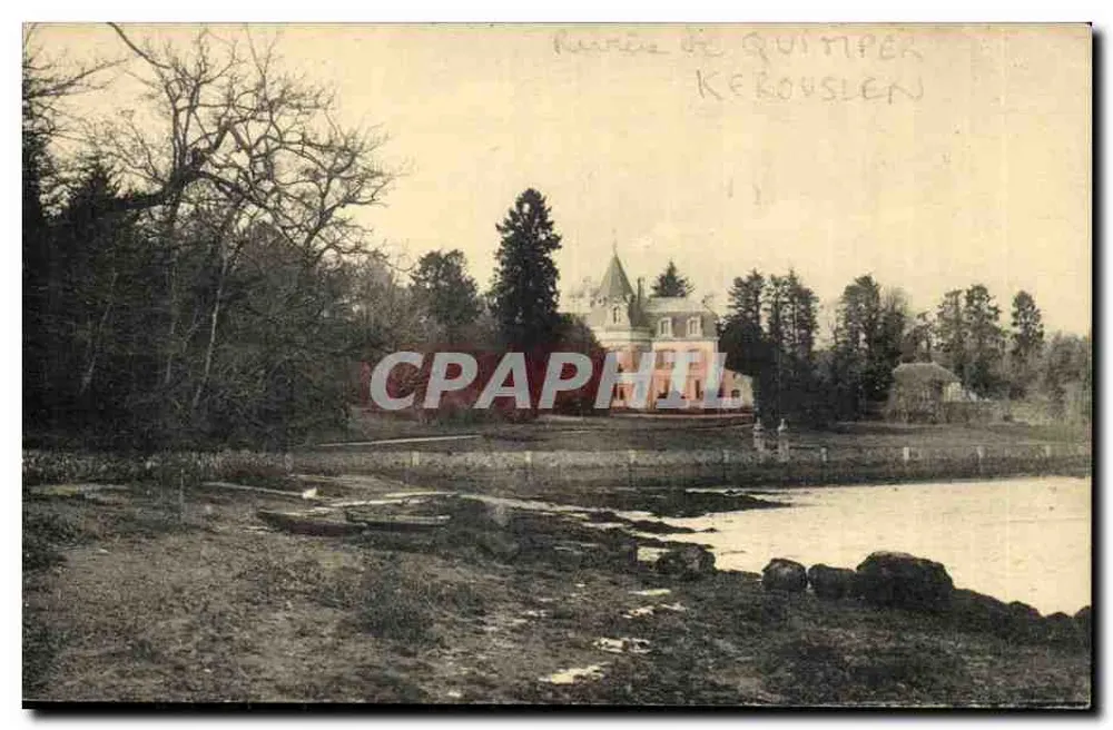 Anse e Castelo de Kérouslen — Quimper — Coleção Villed - Quimper - Frente