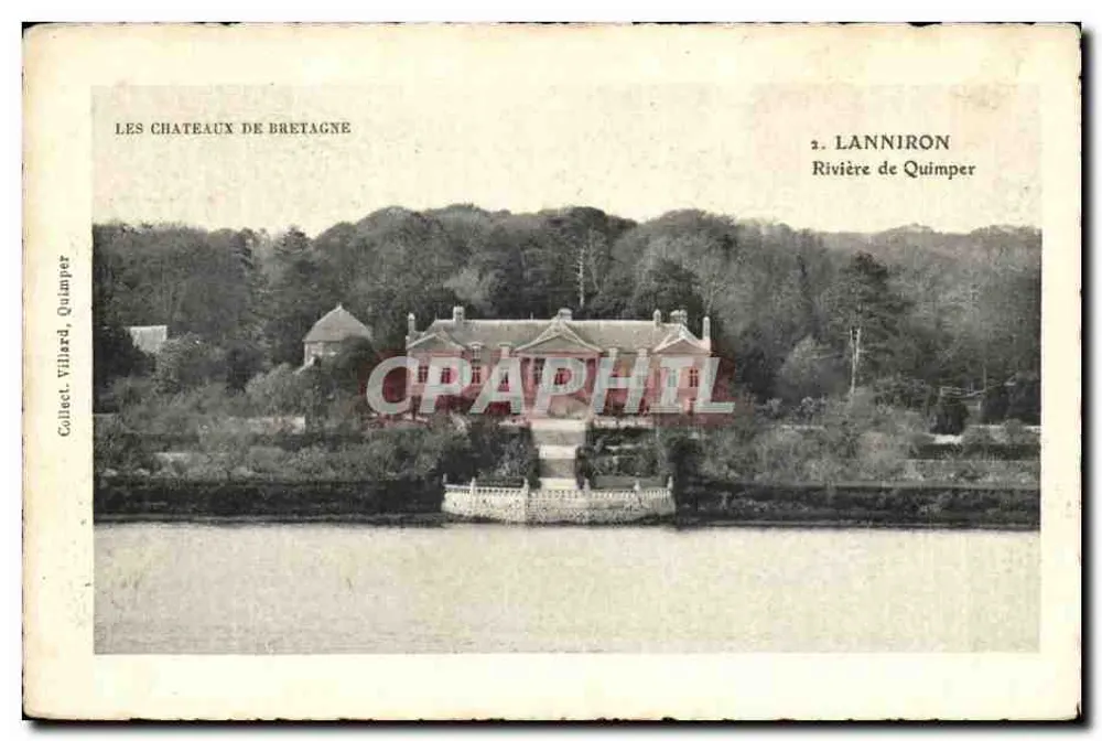 Os Castelos da Bretanha — 2. Lanniron, Rio de Quimper — Coleção Villard, Quimper - Frente