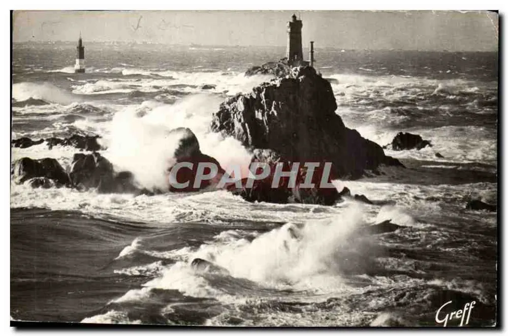Pointe du Raz de Sein - Sturm über den alten Leuchtturm - Edition Greff - Vorderseite