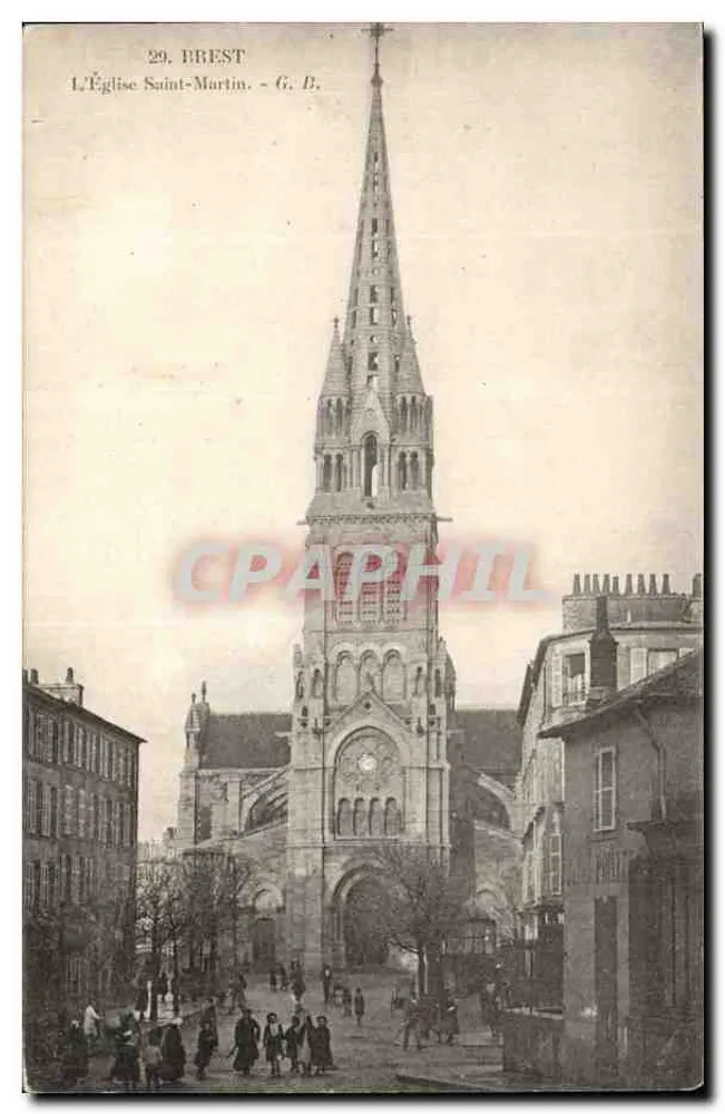 Brest - L'Église Saint-Martin — G. B. - Frente