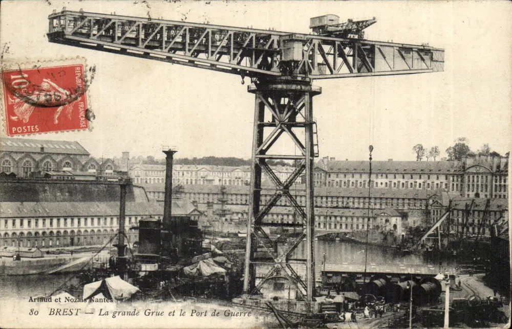Brest — Die große Krone und der Kriegshafen — Artaud et Nozais, Nantes - Vorderseite
