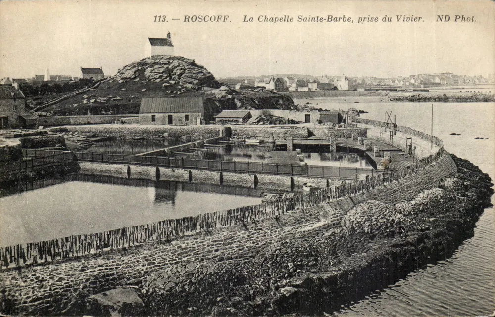 Roscoff — Kirche Sainte-Barbe, Aufnahme vom Vivier — ND Phot. n° 113 - Vorderseite