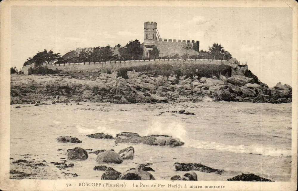 Roscoff (Finistère) — Ansicht des Hafens von Per Haridy bei Ebbe — n°72 - Vorderseite