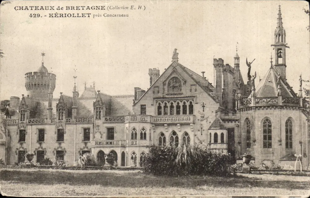 Castelos da Bretanha — Kériollet perto de Concarneau — Coleção E.H. n°429 - Frente