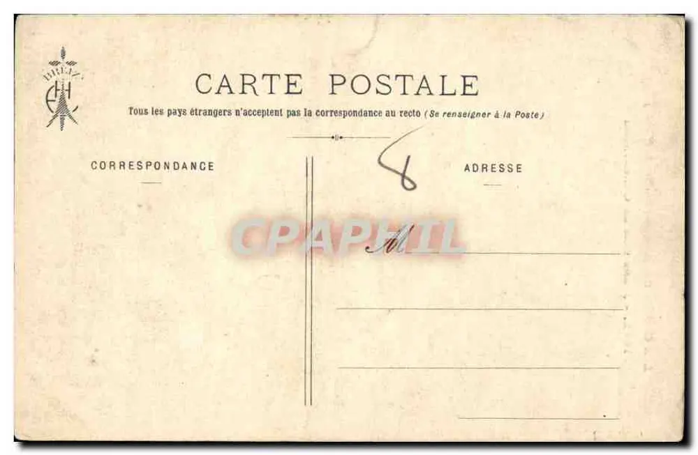 Junge Frau aus Concarneau — Bretagne — Sammlung E. Hamonic, n° 1002 - Rückseite