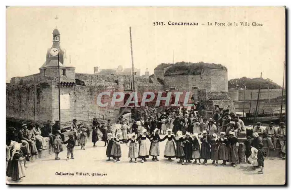 Concarneau — La Porte de la Ville Close — Collection Villard, Quimper - Vorderseite
