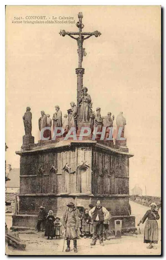 Confort - Der Calvary in Dreiecksform, Nord- und Südkante - Vorderseite
