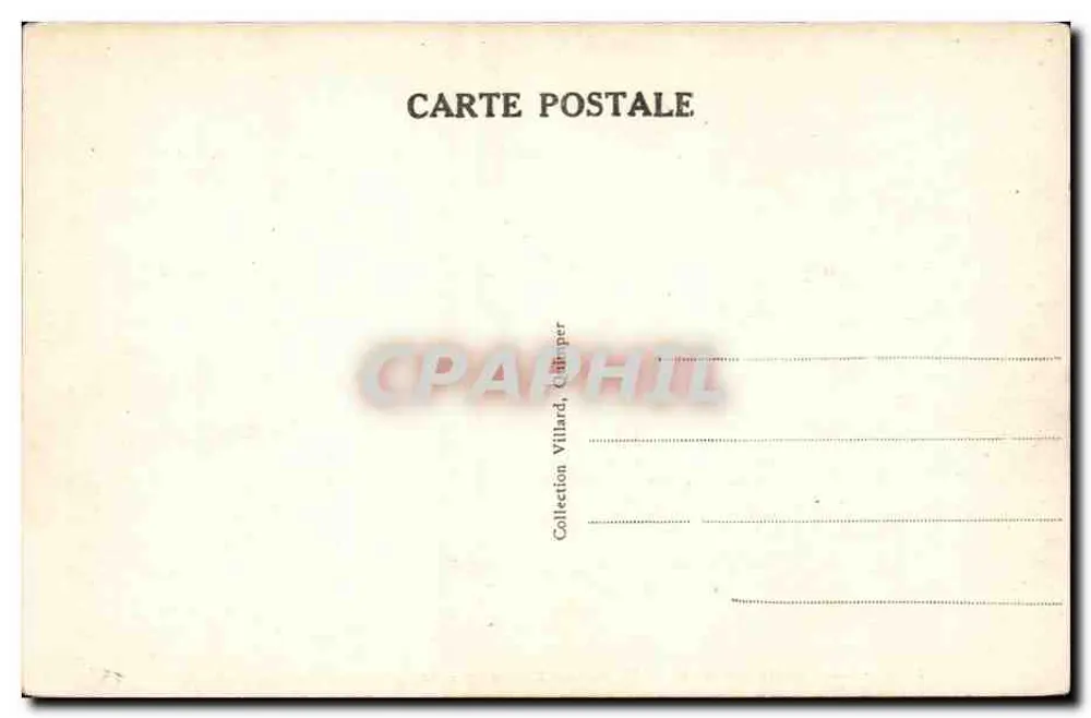 La Pointe du Raz - Le Port de Bestrière - Le Refuge des barques des pêcheurs — Collection Villard, n° 3278 - Rückseite