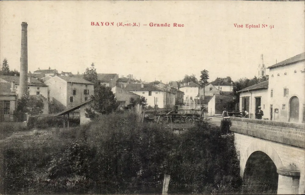 Bayon (M.-et-M.) — Grande Rue — Visé Epinal N° 91 - Frente