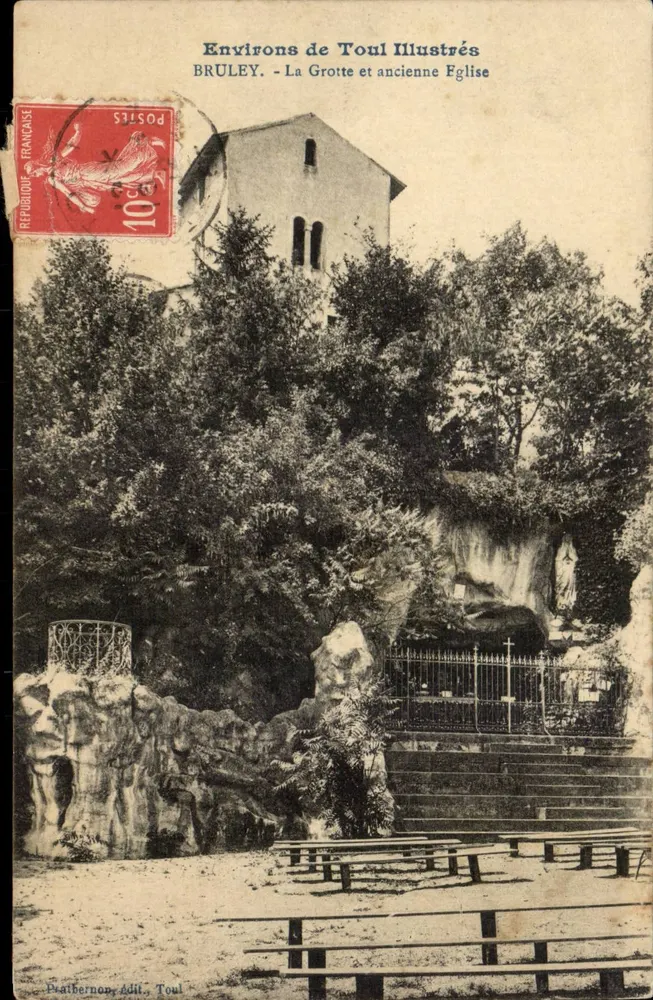 Bruley - Die Höhle und die alte Kirche — Illustrationen der Umgebung von Toul, Verlag Praibernon, Toul - Vorderseite