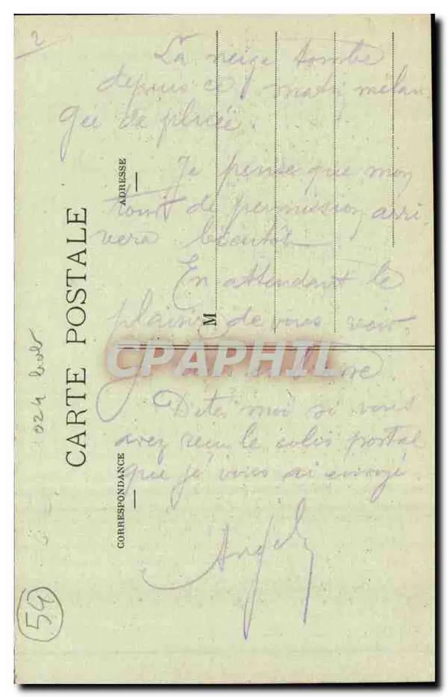 Domgermain — Vista geral — Edição F. Poirson - Verso