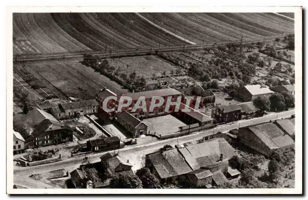 Missionarschule Menil-Flin — Luftbild von der Südseite — Druckerei in Frankreich - Vorderseite