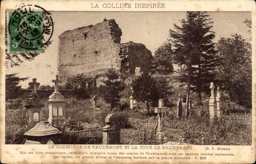 Der inspirierte Hügel — Der Friedhof von Vaudémont und die Turm von Brune Haut — Cl. P. Michels, P. 265 - Vorderseite