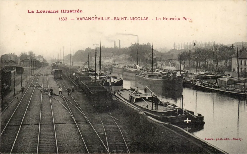 Varangéville-Saint-Nicolas — Der Neue Hafen — Fiacre, photo-Verlag, Nancy. - Vorderseite