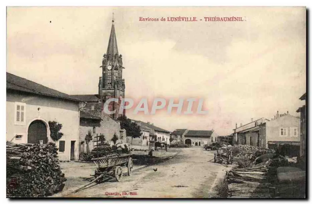 Thièbauménil — Arredores de Lunéville — Quantin, Ill. - Edit. Tull - Frente