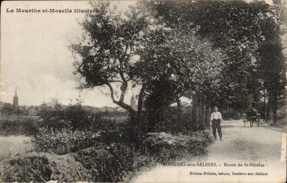 Rosières-aux-Salines — Calle de San Nicolás — Edición Billotte - Anverso
