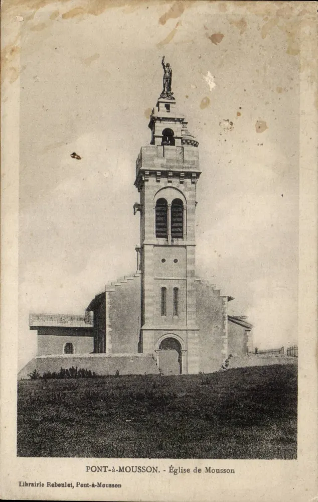 Ponte de Mousson — Igreja de Mousson — Livraria Rebenlet, Ponte de Mousson - Frente