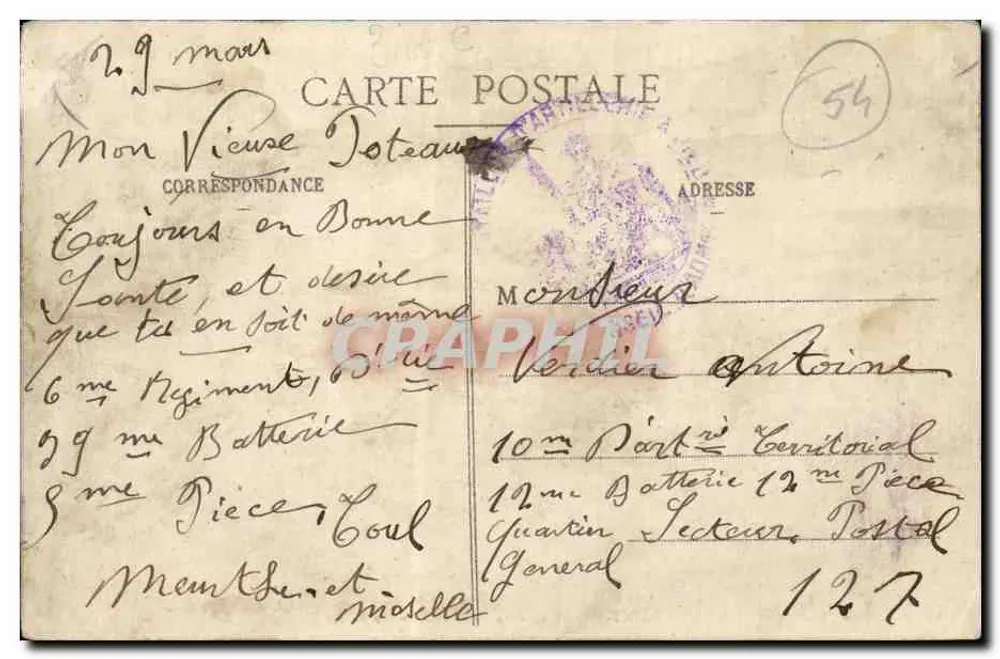 Saint-Mansuy — O Ponte do Caminho de Ferro — Pratbernon, editor, Toul - Verso