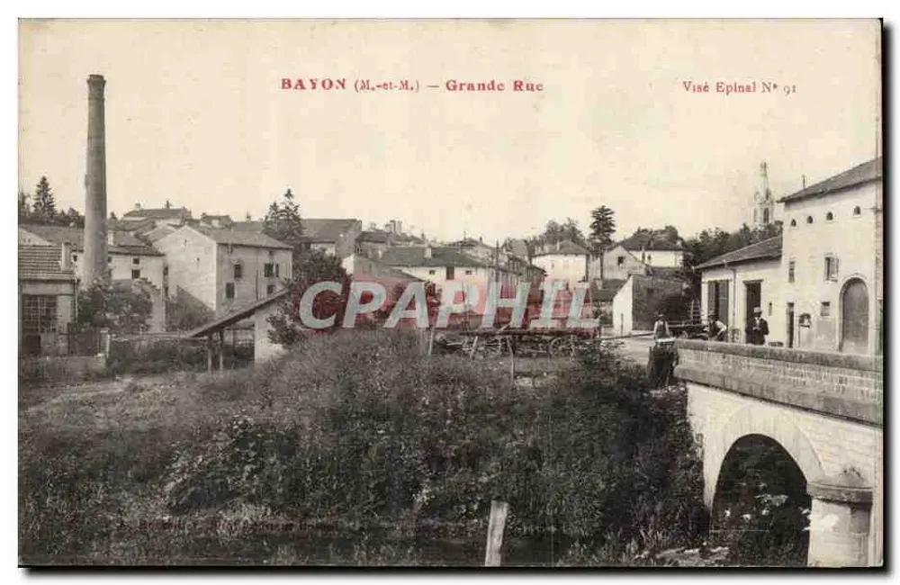 Bayon (M.-st-M.) — Grande Rue — Visé Epinal N° 91 - Frente