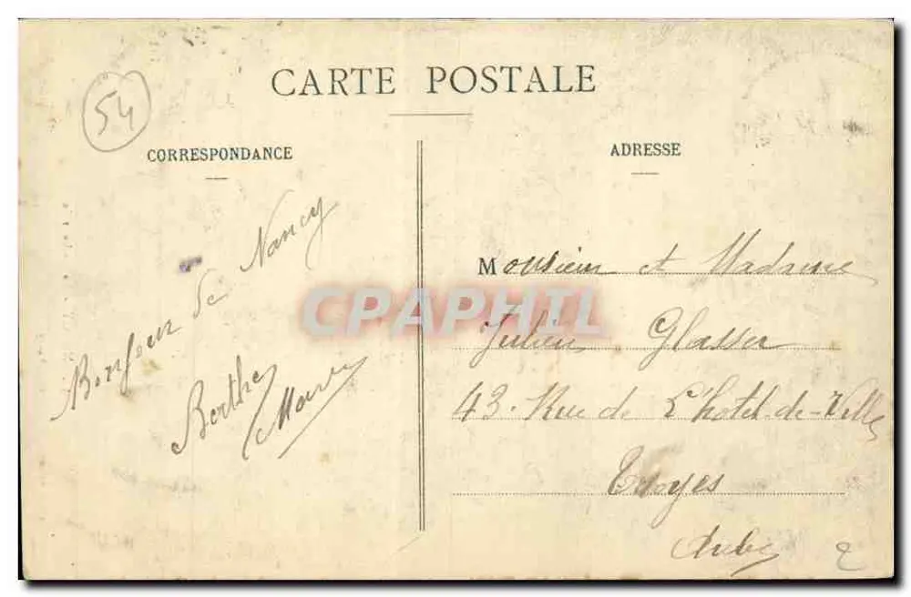Nancy - A Catedral — Maison des Magasins Réunis, editora, Nancy - Verso