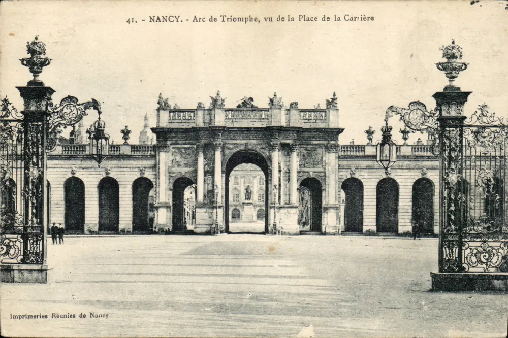NANCY - Triumphbogen, von der Place de la Carrière aus gesehen — Imprimeries Réunies de Nancy, Nr. 41 - Vorderseite