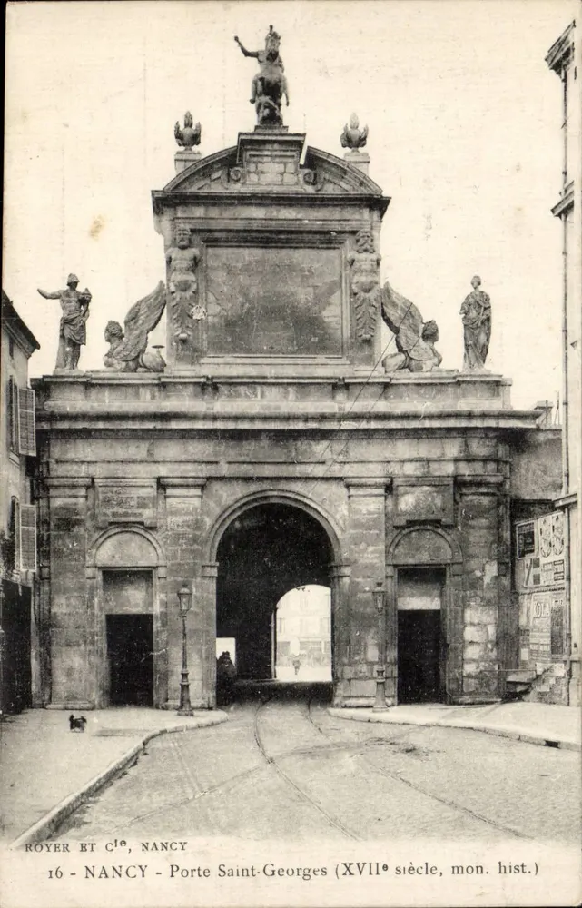 Nancy - Porta Saint-Georges — XVIIe siècle, monument historique — Royer & Cie, n°16 - Frente
