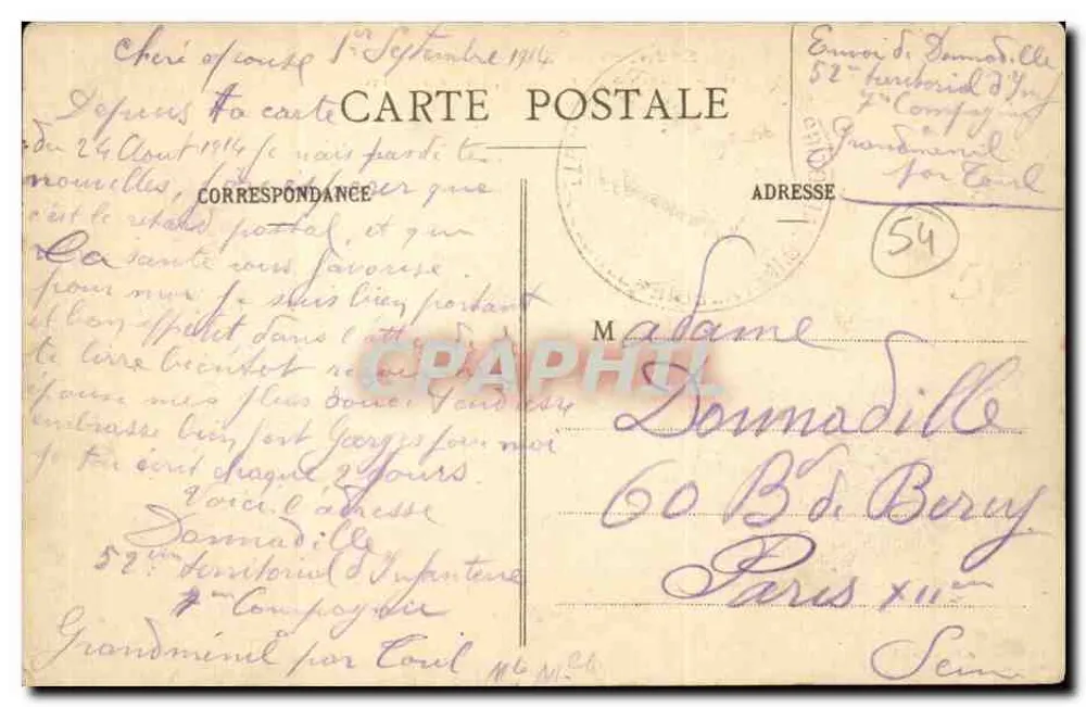 Domgermain — Allgemeiner Blick von den Weinbergen — Envisions de Toul Illustré - Rückseite
