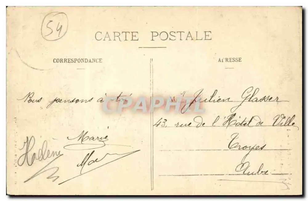NANCY - Palácio Ducal, Museu Lorrain — Editor dos Magasins Réunis, Nancy - Verso