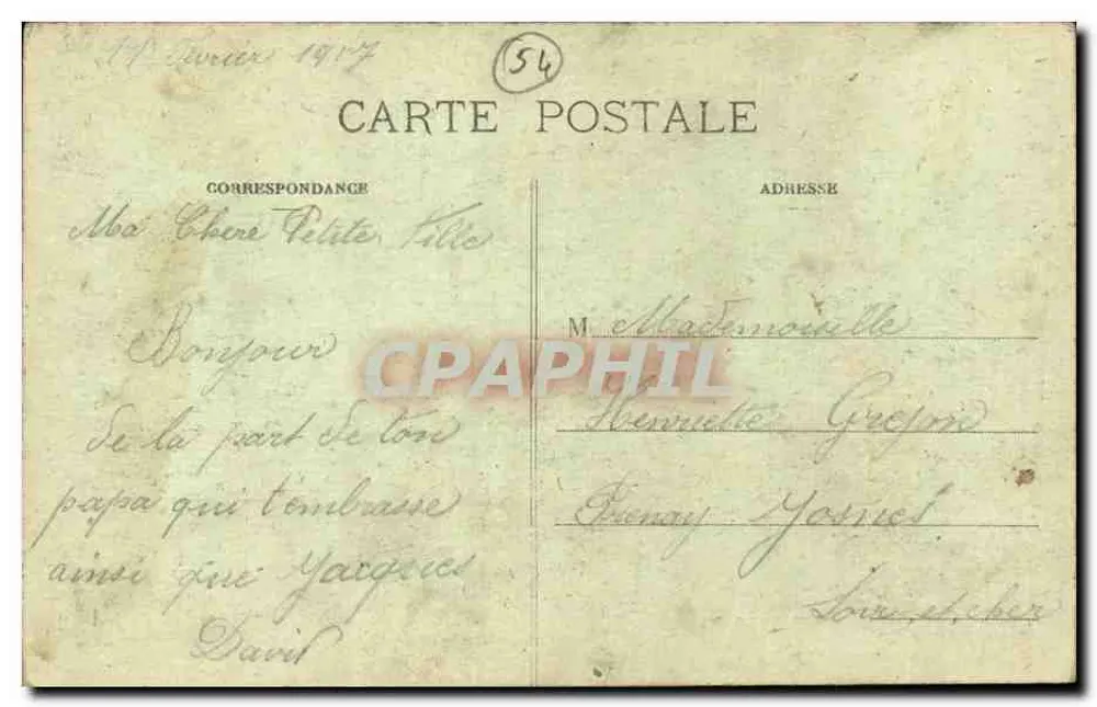 Toul - Gambetta-Straße - Gengould-Straße - Curel-Fontäne — Pratheron, Verlag, Toul — Nr. R-519 - Rückseite