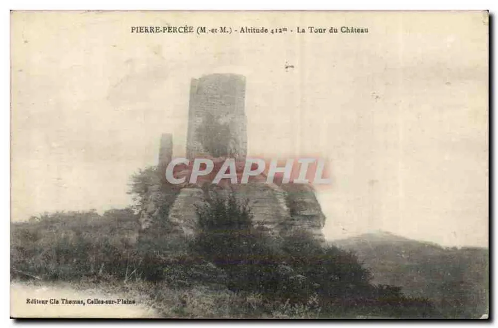 पियर-पर्सी (म.-एट-म.) - ऊंचाई 412 मीटर - कैस्टल के टॉवर — प्रकाशक क्ले थॉमस, कैल्स-सर-प्लेन - आगे