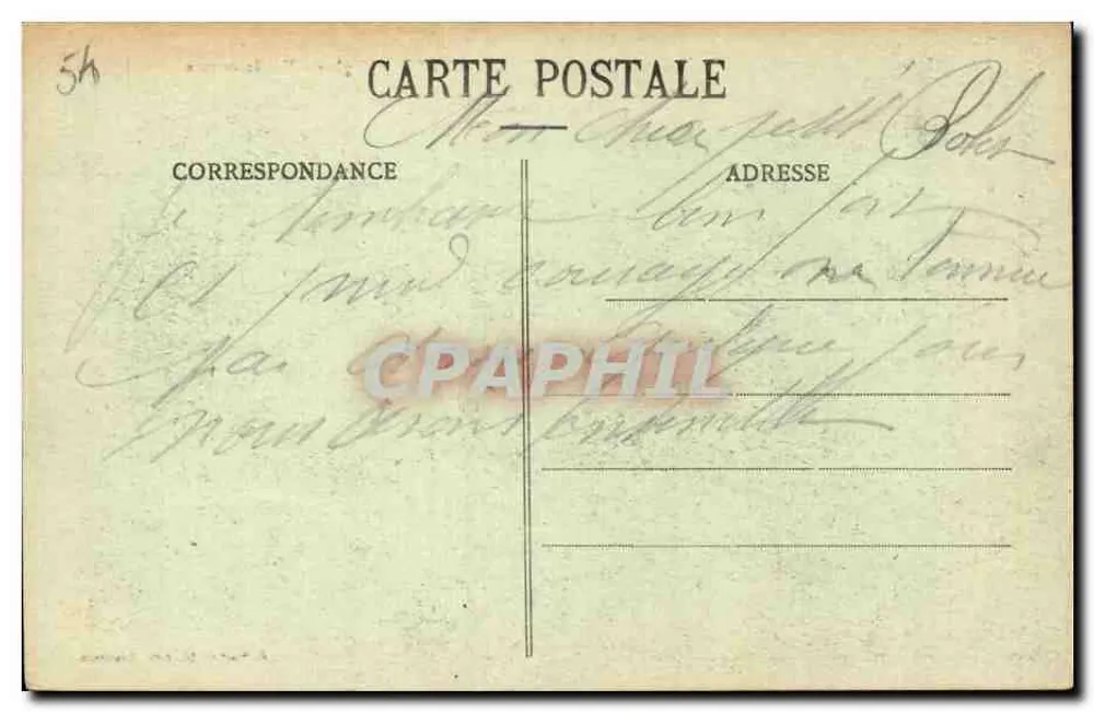 Virecourt - De Kerk - Binnenkant — Uitgever: B. Bation, Libédille, Landéville - Achterkant