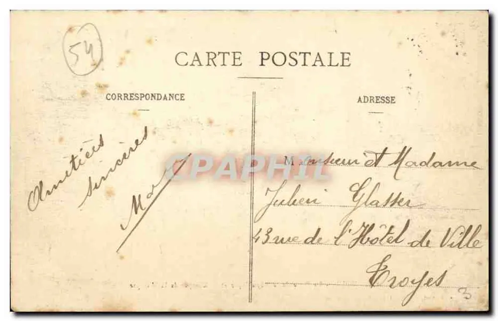 TOUL - Die Place de la République und der Musikkiosk — Gerdolle et Briquet, Verleger, Toul - n°136 - Rückseite