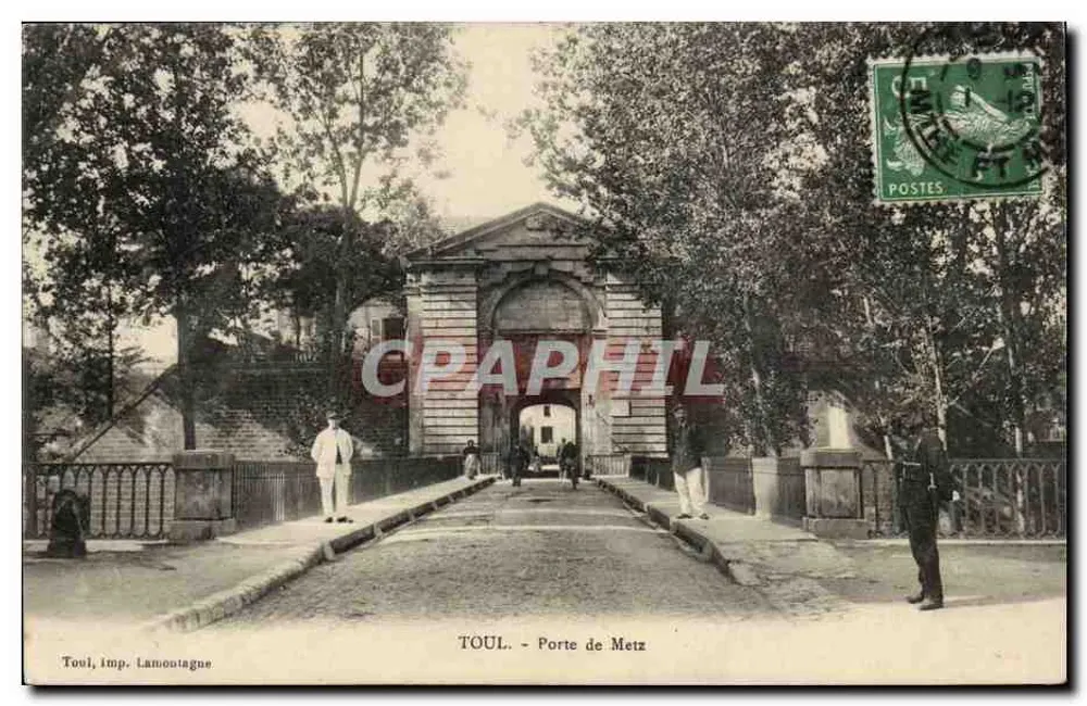 TOUL - Porta de Metz — imp. Lamoutagne - Frente