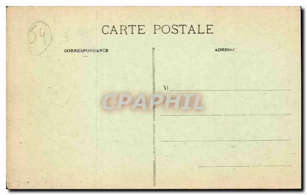 Toul — Saída das Águas — Toul, edição L. Guitton, n° 54 - Verso