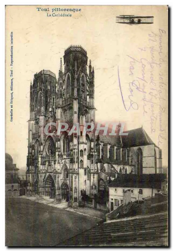 Toul pittoresque — A Catedral — Cordelle et Iriquet, editores, Toul - Frente