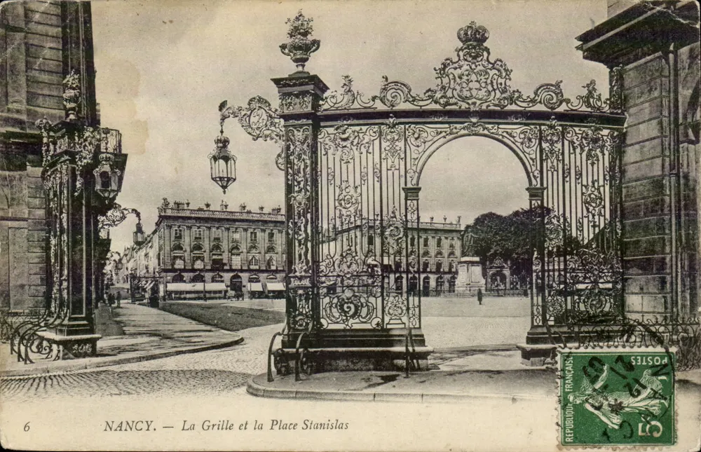 NANCY — La Grille i Place Stanislas — Wydawca nieznany, nr serii 6 - Awers