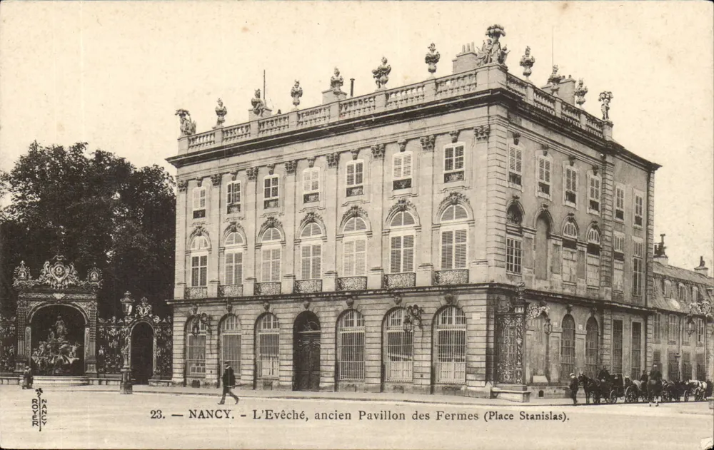 Nancy — Das Bistum, ehemaliger Bauernpavillon (Place Stanislas) — Verleger Boyer, Nr. 23 - Vorderseite