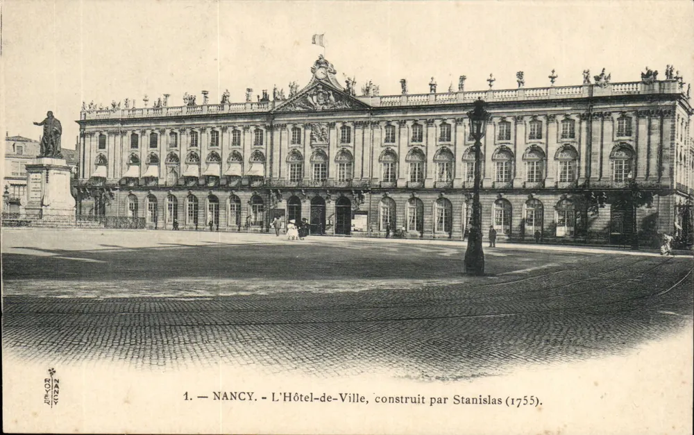 NANCY — Das Rathaus, errichtet von Stanislas (1755) — Verlag: J. Piron, Nancy, n°1 - Vorderseite