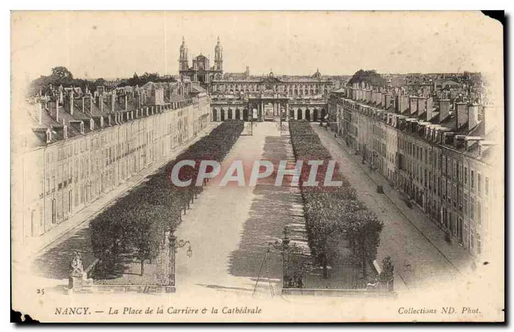NANCY — La Place de la Carrière & la Cathédrale — Collections ND. Phot. - Vorderseite