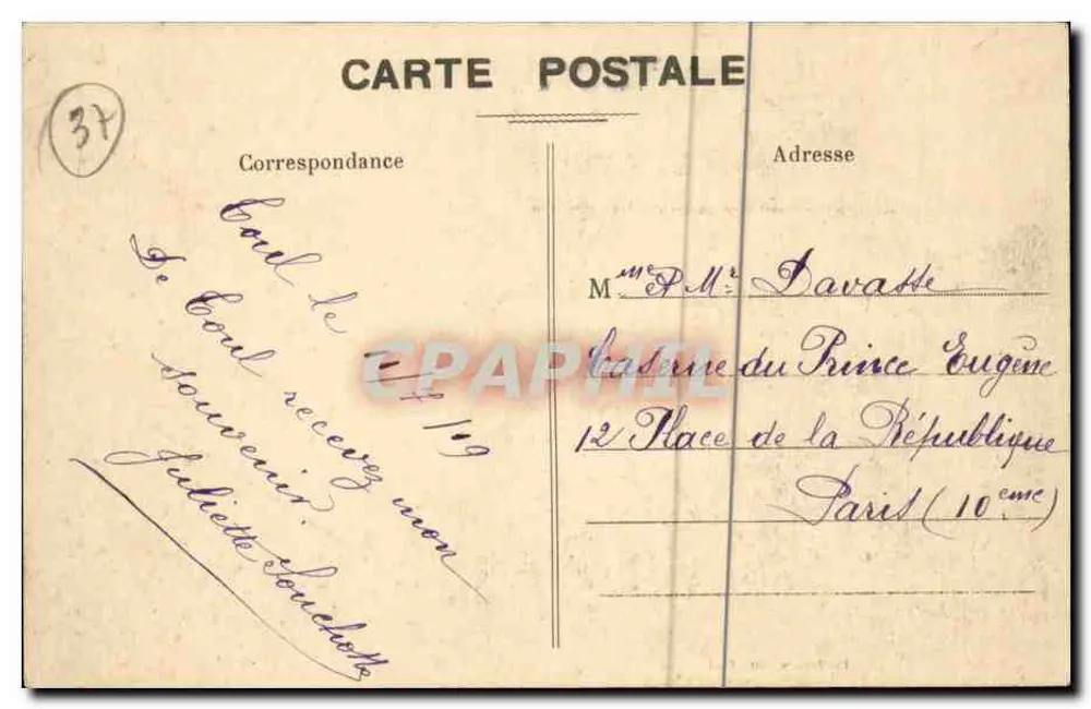 Toulillatré — Porta de Metz — Préderie, editora, Tost - Verso