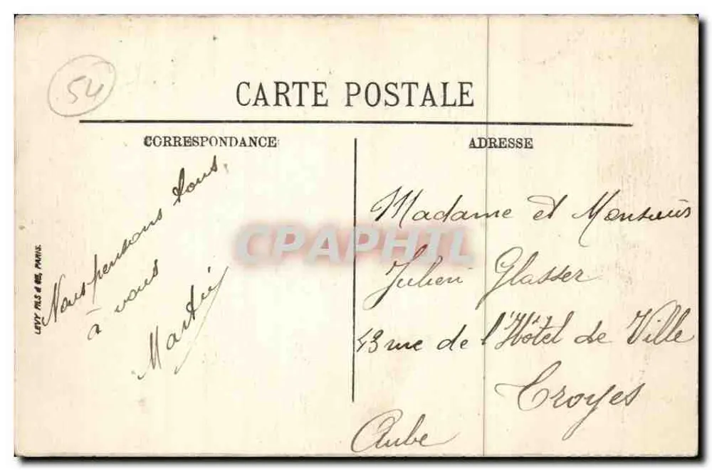 NANCY — PORTA DA GRAFFE — LL. n°77 - Verso