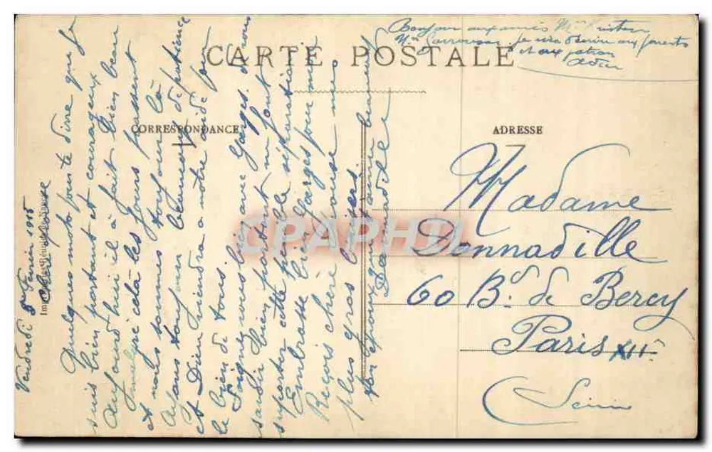Nancy — Igreja de São Épvre — Compagnie des Postes - Verso