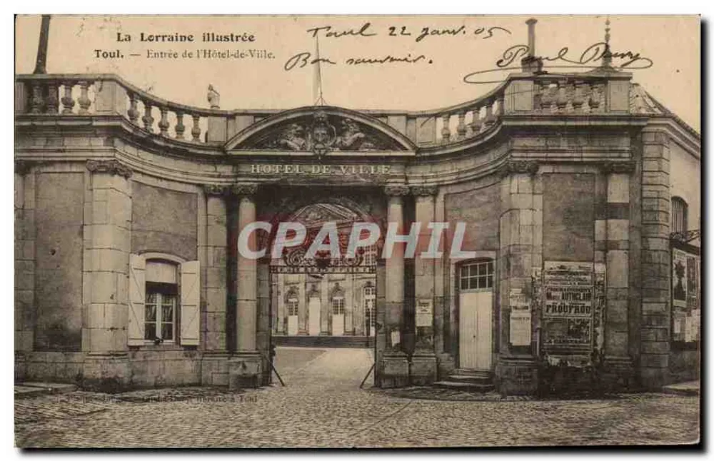 Toul — Eingang zum Rathaus — La Lorraine illustrée - Vorderseite