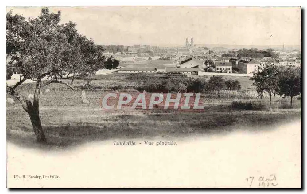 Lunéville - Vista geral — Lib. H. Bandry, Lunéville - Frente
