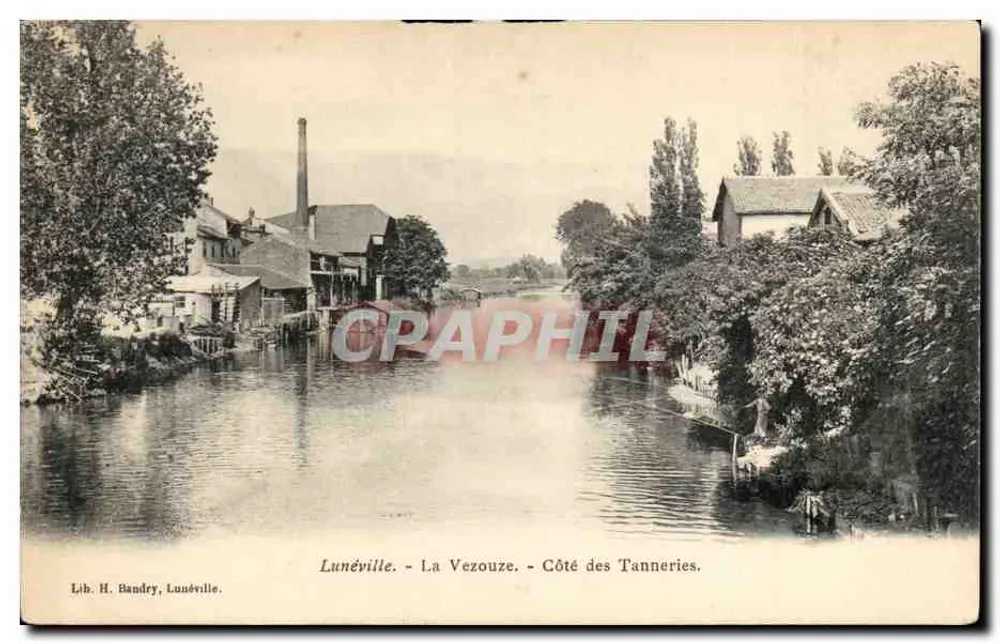 Lunéville - La Vezouze - Côté des Tanneries — Lib. H. Bandrey, Lunéville - Vorderseite