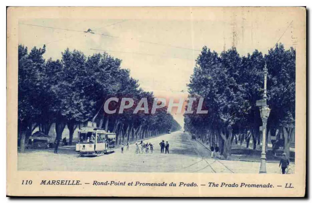 Marseille — Rond-Point e Promenade do Prado — LL. — n° 110 - Frente