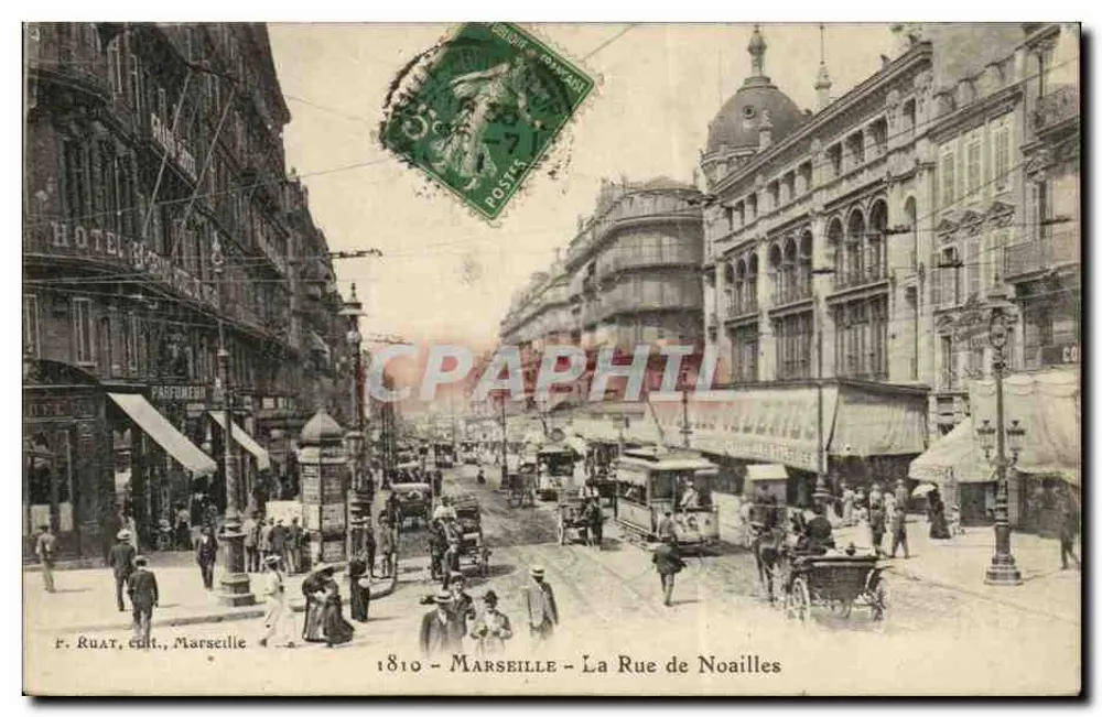 Marselha — A Rue de Noailles — F. Ruat, éd., n° 1810 - Frente