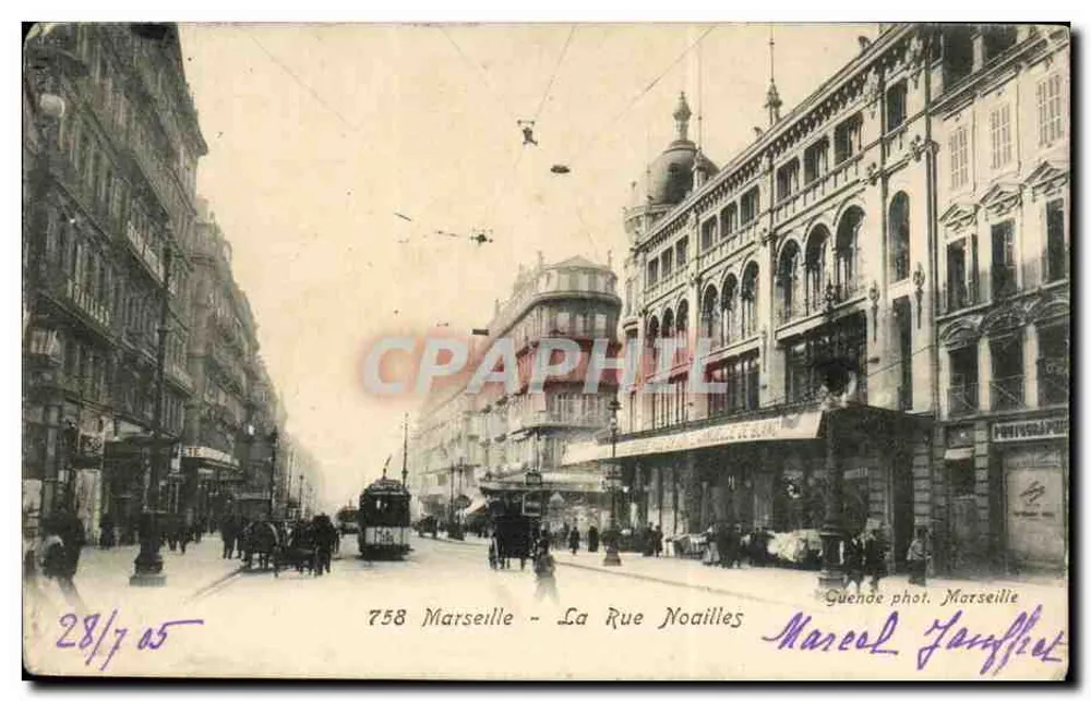 Marselha - Rue Noailles — Quende fot. Marselha, n°758 - Frente
