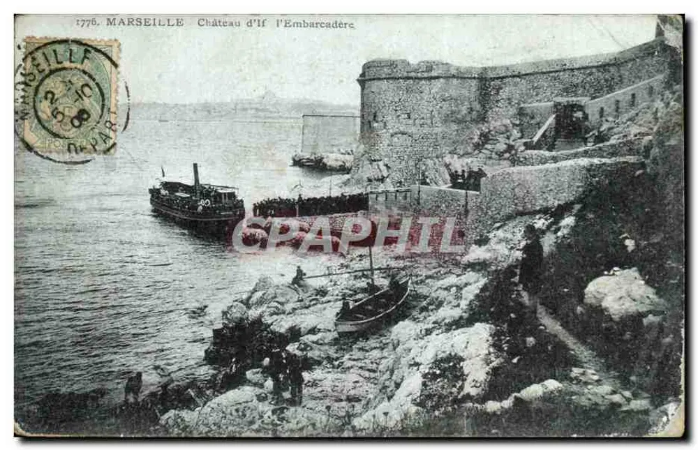 Marseille — Castelo d'If — o Embarcadère — editor desconhecido, número de série 1776 - Frente